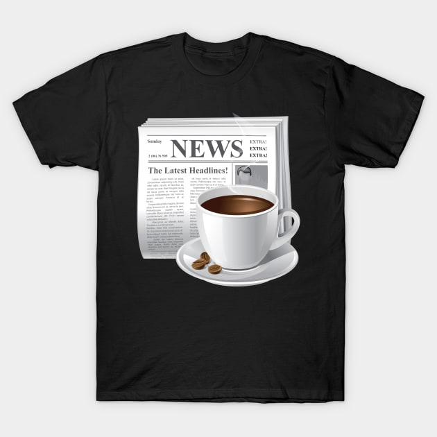 Newspaper T-Shirt by I-Heart-All